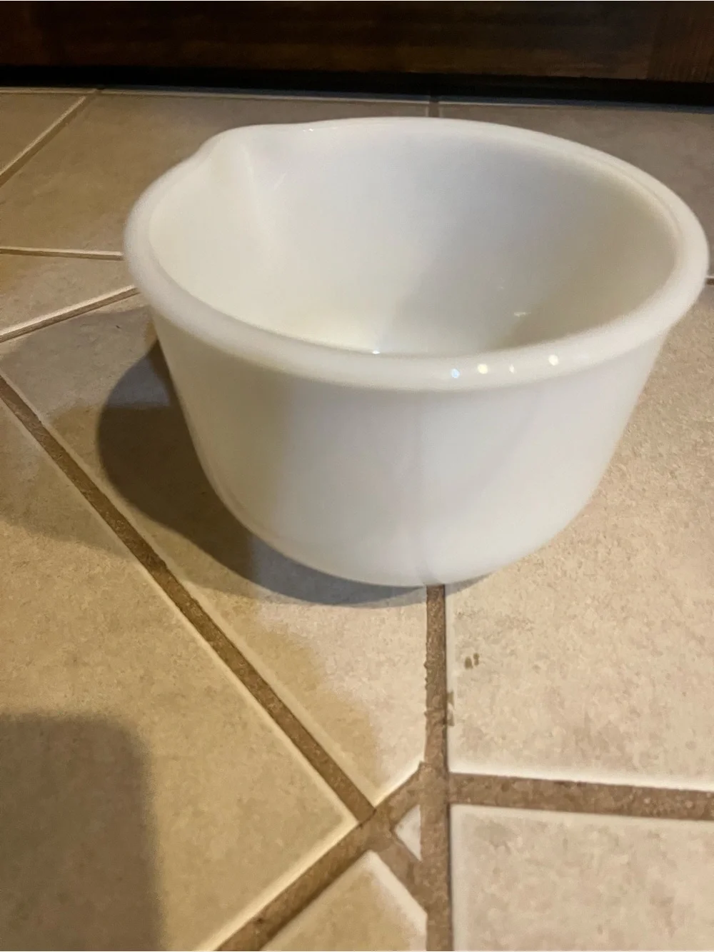 Glasbake mixing bowl